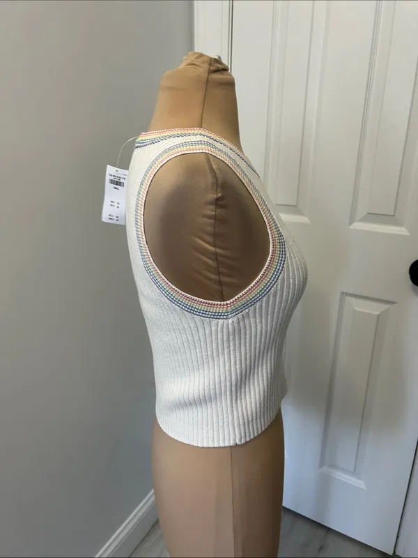 Abercrombie & Fitch for The Trevor Project High Neck Ribbed Pride Sweater Tank - Image 3