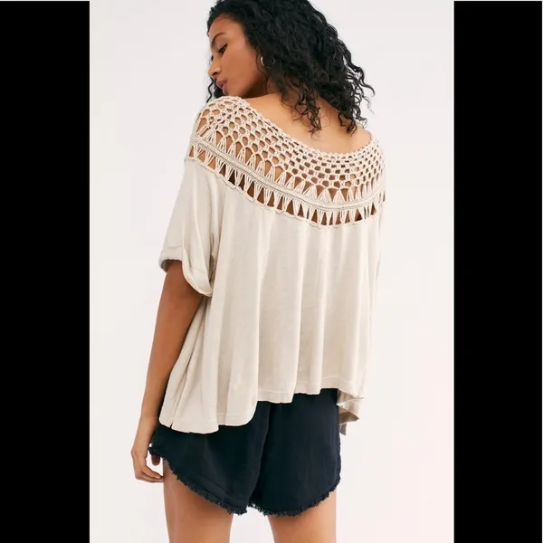 Free People We The Free Collette Tee Top - Image 5