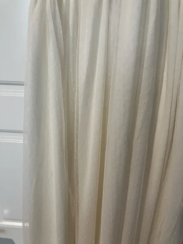 Elegant White halter Midi Dress Size M - Image 7