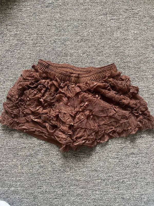 Amazon Brown Lace Shorts - Image 2