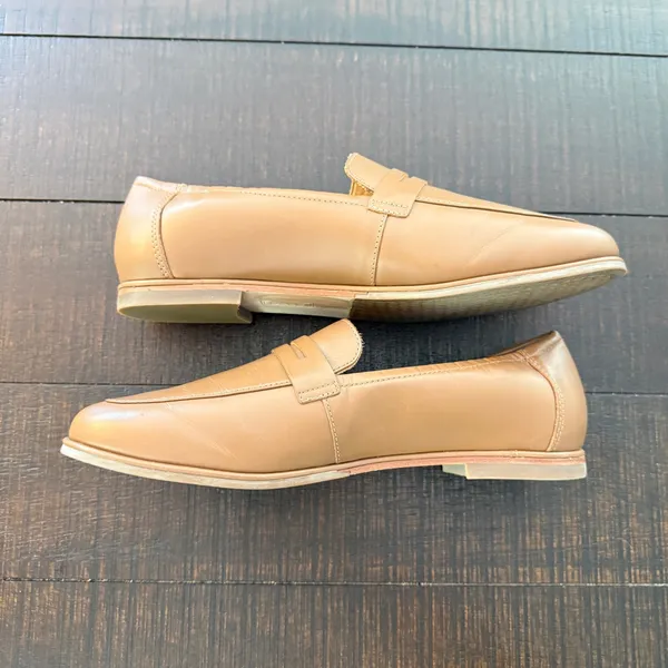 ABEO Strada Loafer Womens 9.5 Tan Leather Penny Slip On Comfort Preppy Office - Image 4