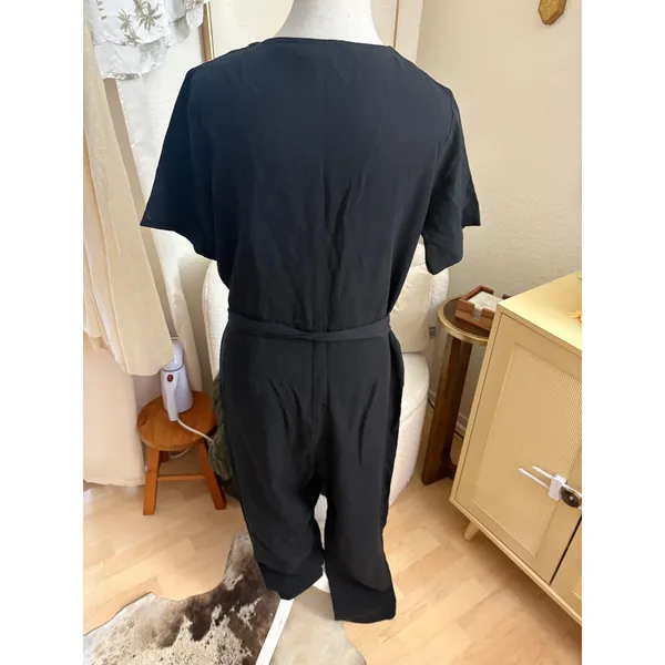 HATCH Black‎ The Noelle JumpSuit Size 2 Medium Maternity Black - Image 4