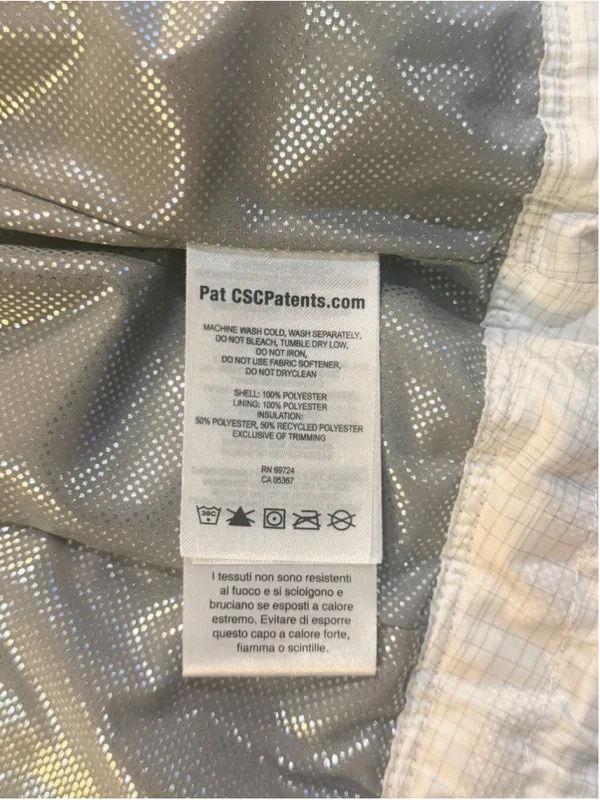 Columbia Women’s Small Omni-Heat Quilted Puffer Jacket White Plaid - Image 5