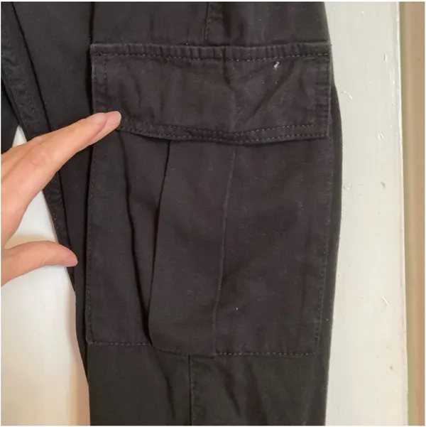 Urban Outfitters UO BDG Black Cargo Utility Pants Trousers Cinched - Image 6