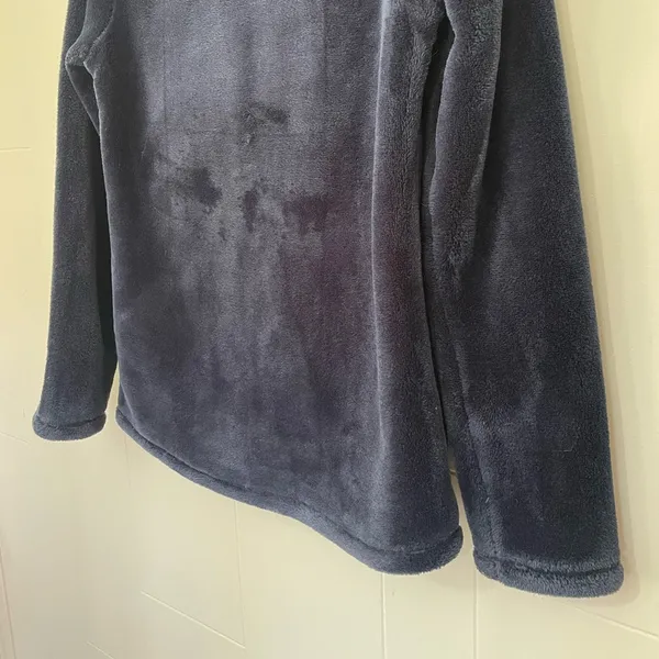 32 Degree HEAT Full Zip Fuzzy Jacket Blue Pockets Soft Women’s Size M - Image 11