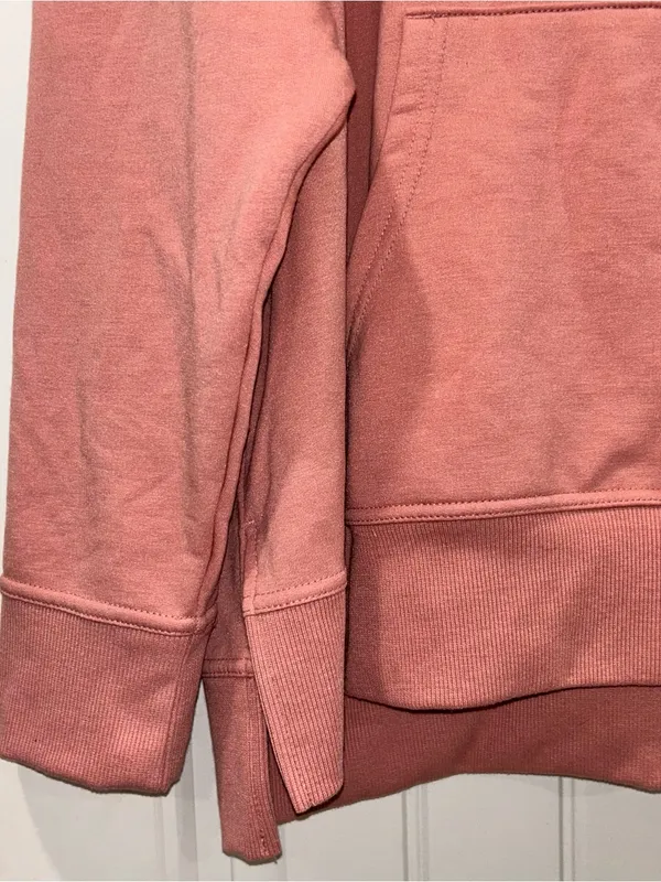 Athletic Works Women's Cozy Hooded Pullover Sweater - Dusty Rose - XL - Image 3