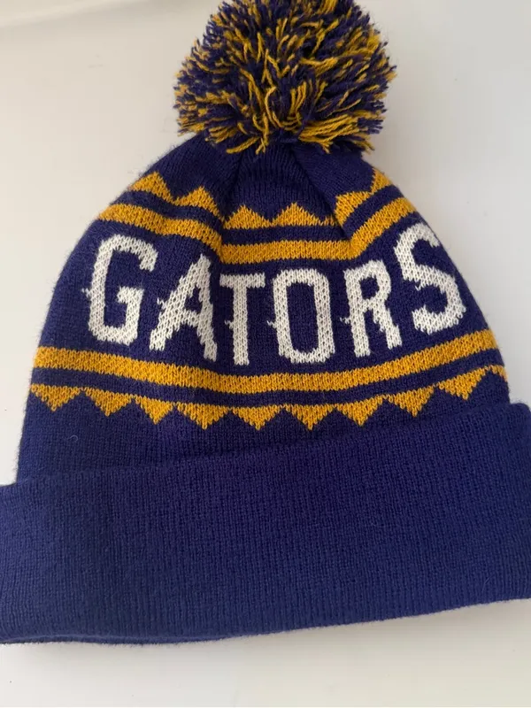 Source Unknown San Francisco State University Purple and Yellow Beanie Pom Pom - Image 3