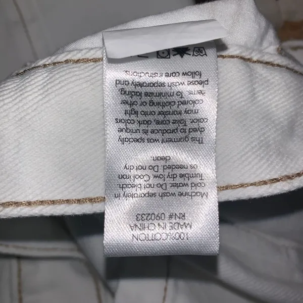PacSun 90's baggy cargo jeans size 28 ivory womens - Image 10