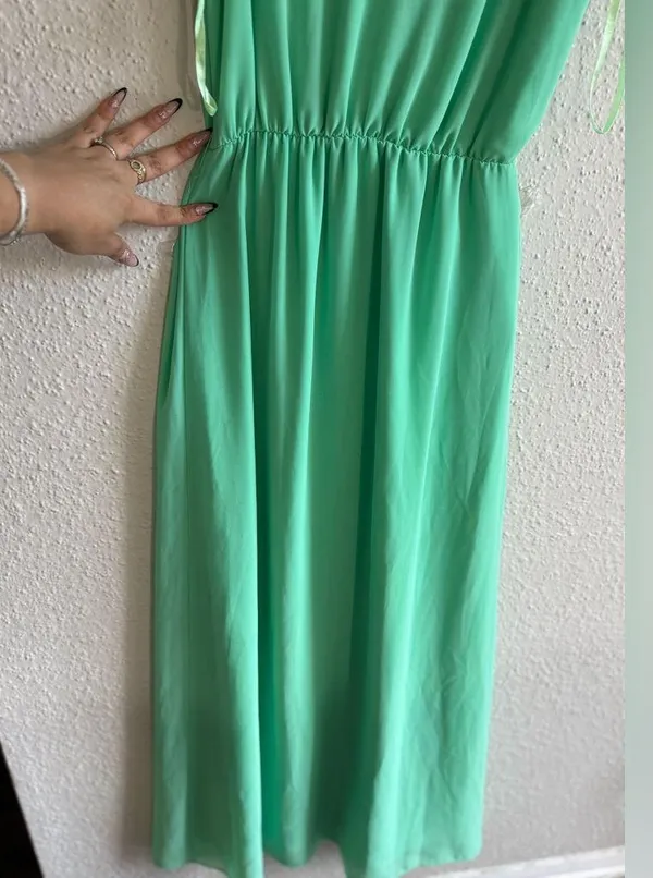 Gianni Bini Light Green Women Maxi Dress Size XS - Image 7