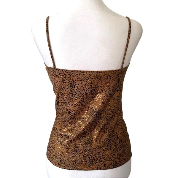 Mango Size Medium Animal Print Cami Cowl Neck Y2K Vintage VTG - Image 2