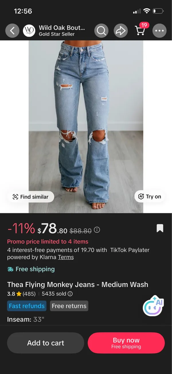 Thea Flying Monkey Jeans - Image 2