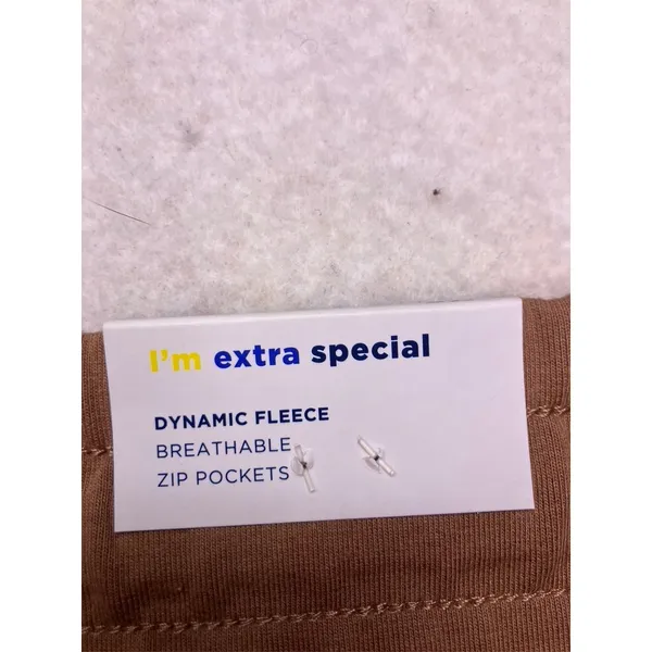 Old‎ Navy Dynamic Fleece Pants Womens 3X Brown High Rise Zip Pockets Athletic - Image 2