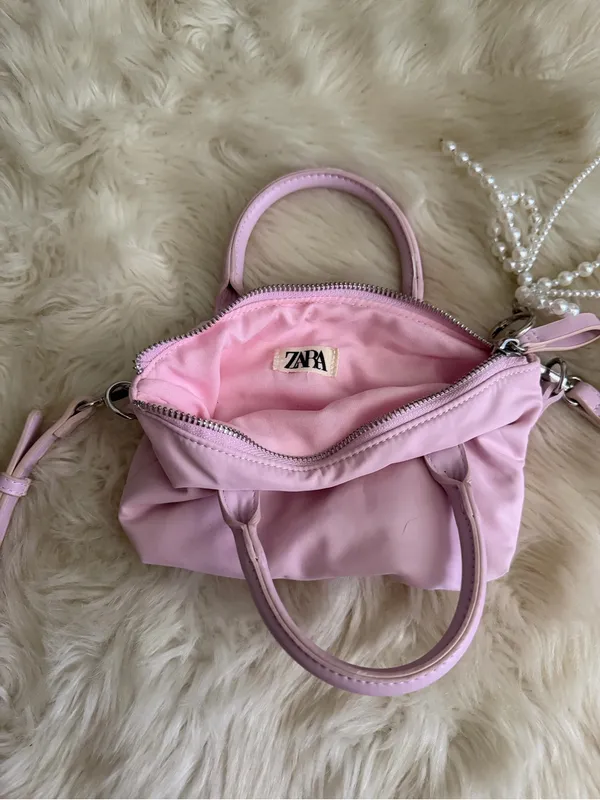 ZARA Pink Mini Top-Handle Crossbody Bag - Image 5