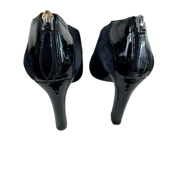 Franco‎ Sarto Vella Black Suede Pointed Toe Bootie Stiletto Heels Women's Sz 8.5 - Image 3