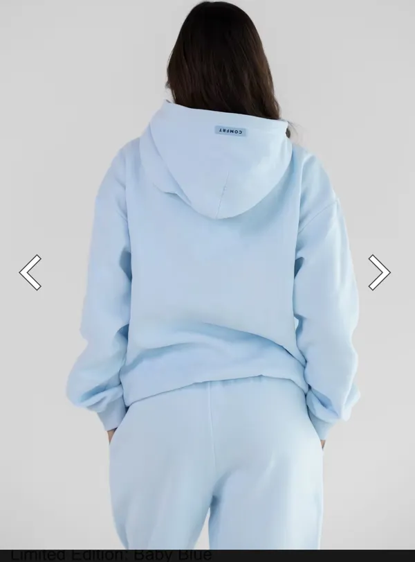 Comfrt Hoodie in Baby Blue - Image 3