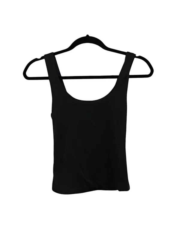 Ally Fashion Black Supersoft Scoop Neck Tank Top activewear Basic cami lounge - Image 2