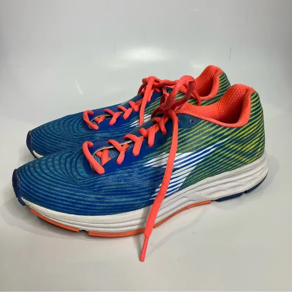 Diadora sneakers casual athletic athleisure‎ green blue white womens size 7.5 - Image 2
