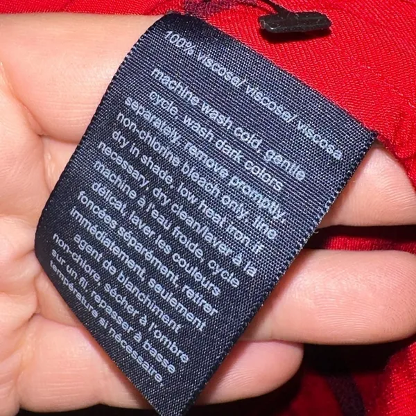 Red Half Button Down Shirt - Image 5