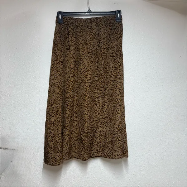 Brown Leopard Skirt Size XL - Image 2