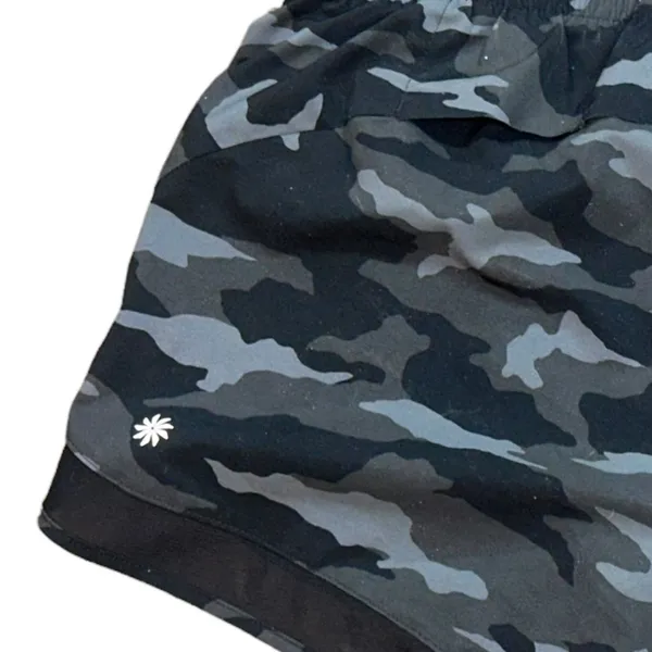 Athleta Printed Mesh Racer Run 4" Camo‎ Athletic Lined Shorts Size Small UFP 50 - Image 4