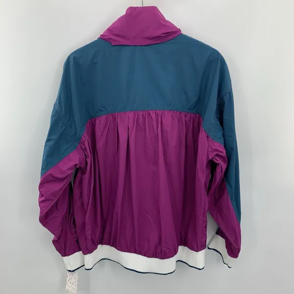 Free People L Large Jacket Windbreaker Highline Bomber Color Block Long Sleeve - Image 11