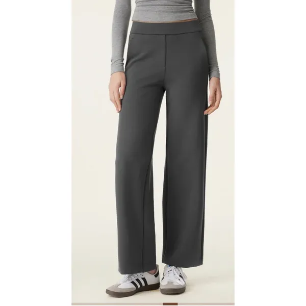 OGLmove High Rise Wide Leg Trouser Pants Brown Size XL New With Tags - Image 2