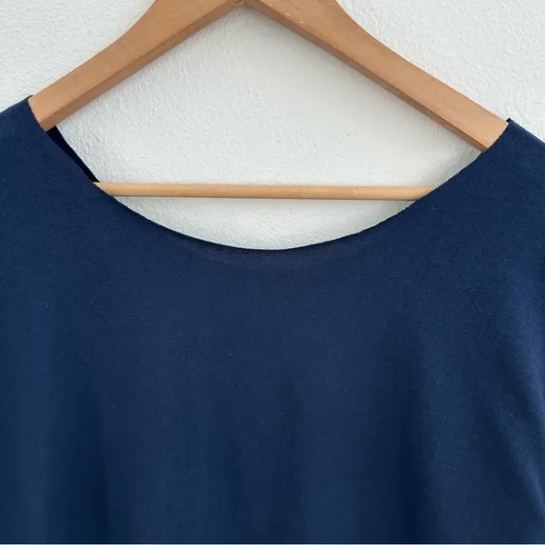 Fullerton College Navy Off the Shoulder T-Shirt - Image 7