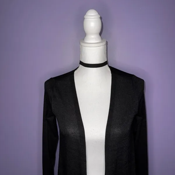 NEW LuLaRoe Long Black Open Front Cardigan - Image 3