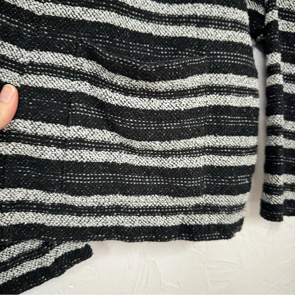 Madewell Grey Striped Slouchy Cardigan Sweater Womens Xs/S Oversized Boxy Boho - Image 7