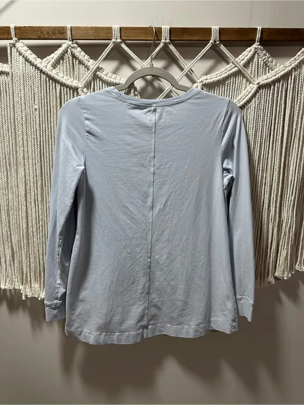 Pact Light Blue Long Sleeve Crewneck Tee - Image 2