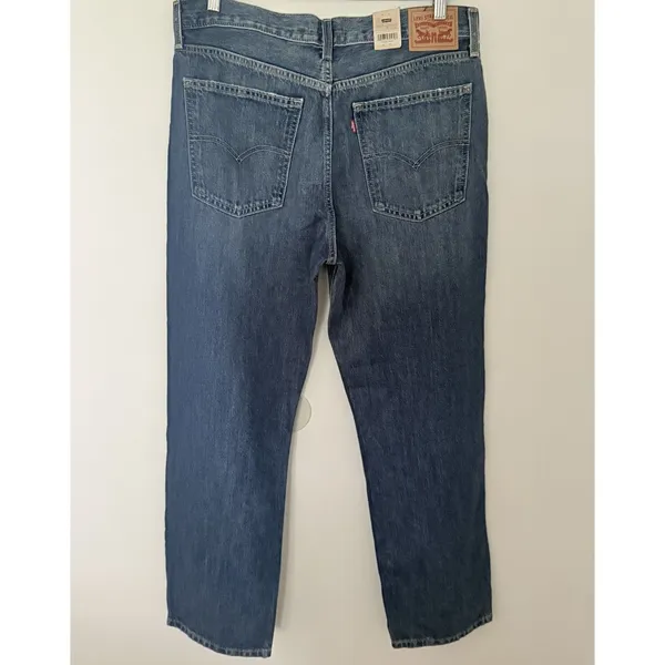 Levis Low Pro 90s Fit Medium Wash Slouchy Straight Leg Relaxed Denim Jeans Sz 31 - Image 2