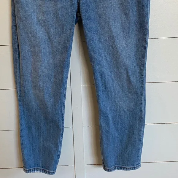 Abercrombie Curve Love The Skinny High Rise Jeans Distressed Hem‎ Blue 29 - Image 7