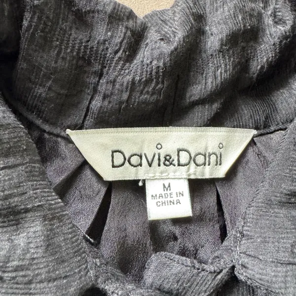 Davi & Dani crinkle tiered mini shirt dress - Image 4