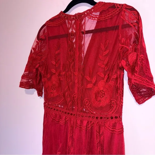 Eleter Romantic Whimsigoth Romper Maxi Dress Boho Lace Women S Dark Cottage - Image 8