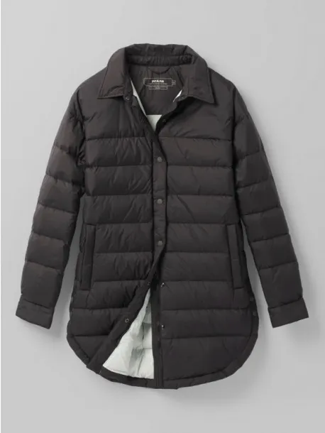 Prana Global Thistle Down Filled Black Long Coat XS - Image 2
