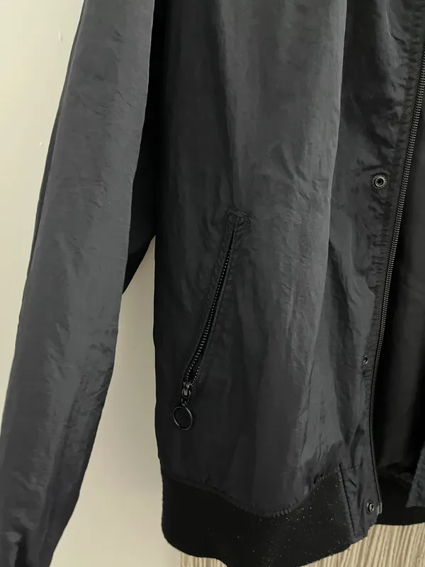 Navy Blue Bomber Jacket - Image 11