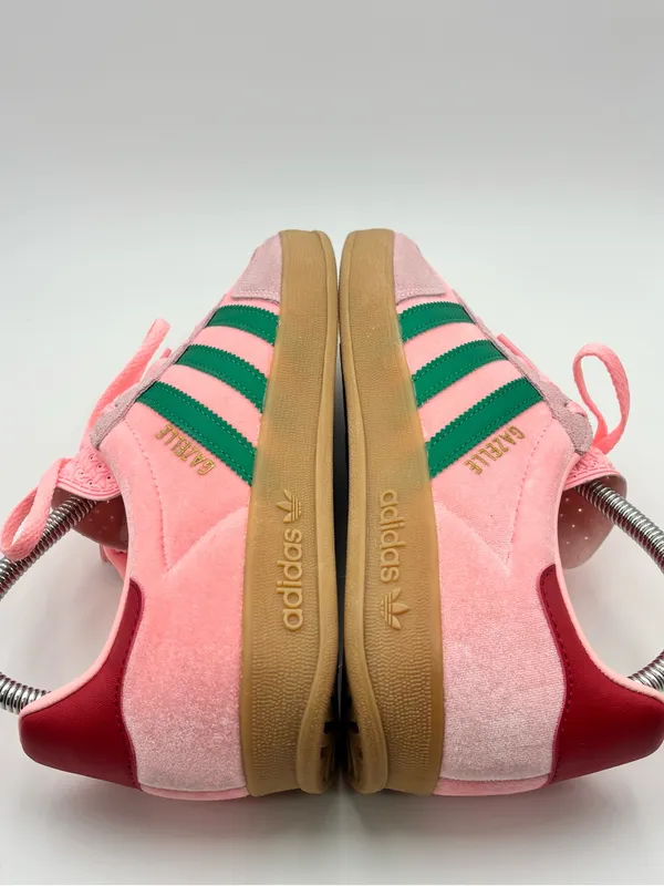 adidas Originals Gazelle Indoor W Glow Pink Court Green Gum Women Casual JI2713 - Image 8