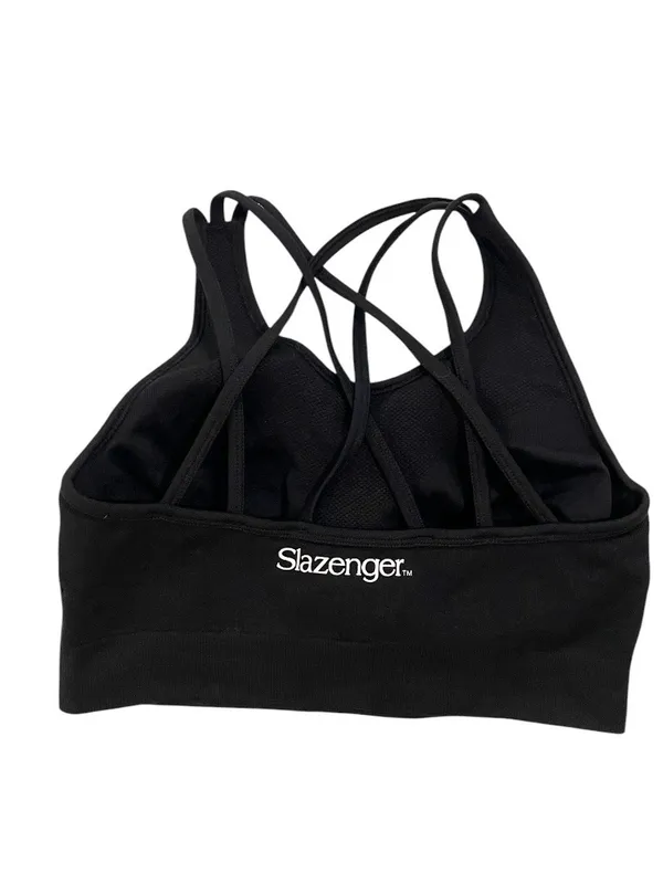 Slazenger Black Crisscross Strappy Sports Bra - Image 2