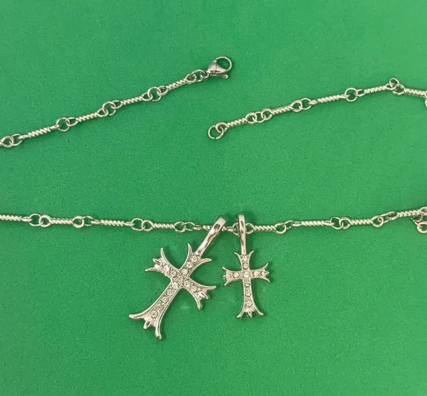 Cross Pendant Necklace for Men Women,Streetwear Hip Hop Unisex Necklace - Image 4