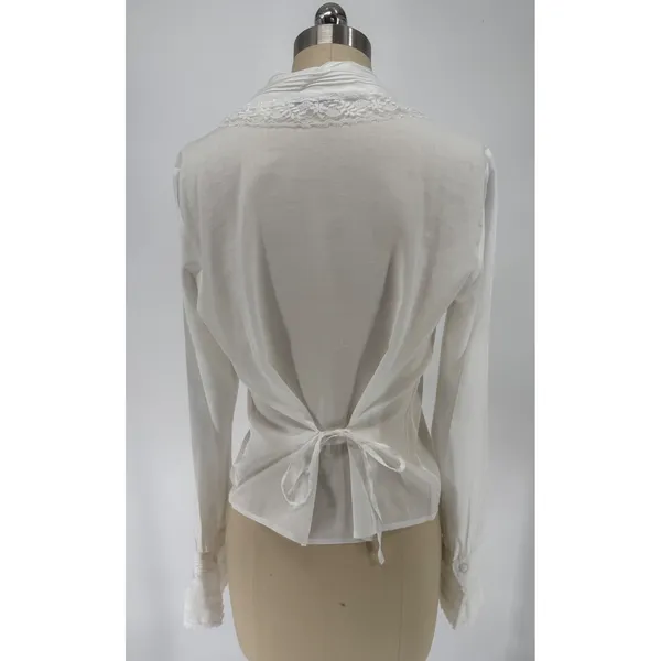 New! Reformation Vivi Cotton Voile Top In Ivory Size‎ 4 $168 - Image 10