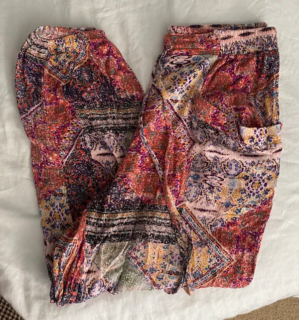 Patterned Flowy Pants - Image 3