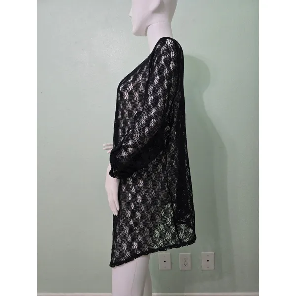 French Laundry Floral Boho Fairy Coquette Indie Whimsygoth VTG Cottagecore Wrap Kimono 14/16 - Image 3