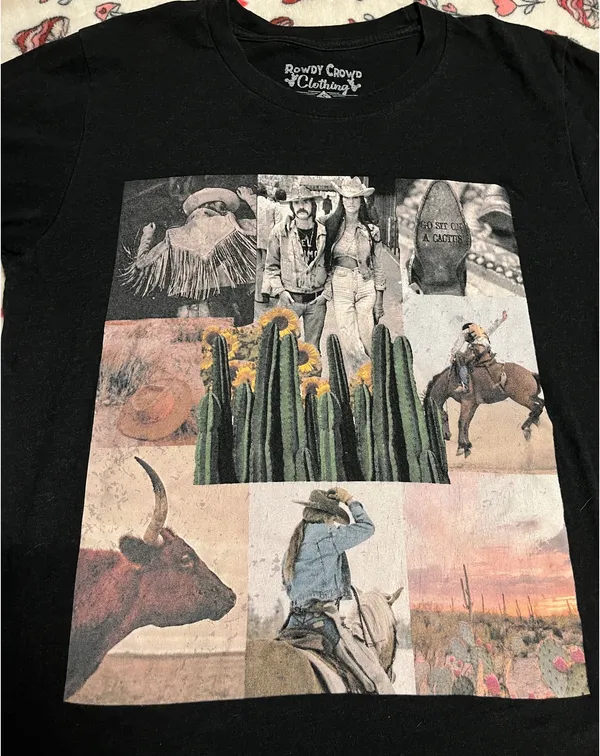 Cowboy Graphic Tee Black - Image 3