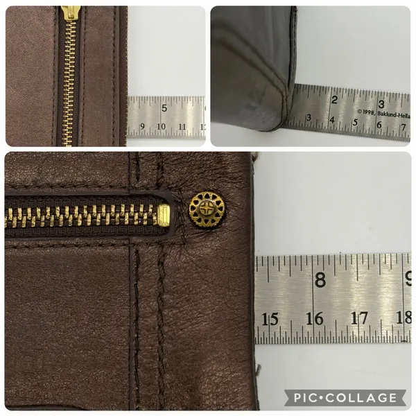 The Sak‎ Womens Wallet Bronze Leather Brass Hardware Reptile Print Trim Bi-Fold - Image 7