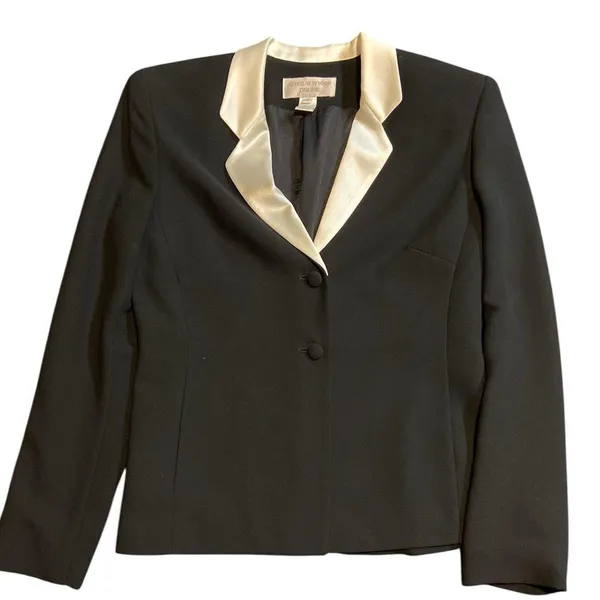Jones New York Black 2 piece Dress And Jacket Size 6 - Image 5