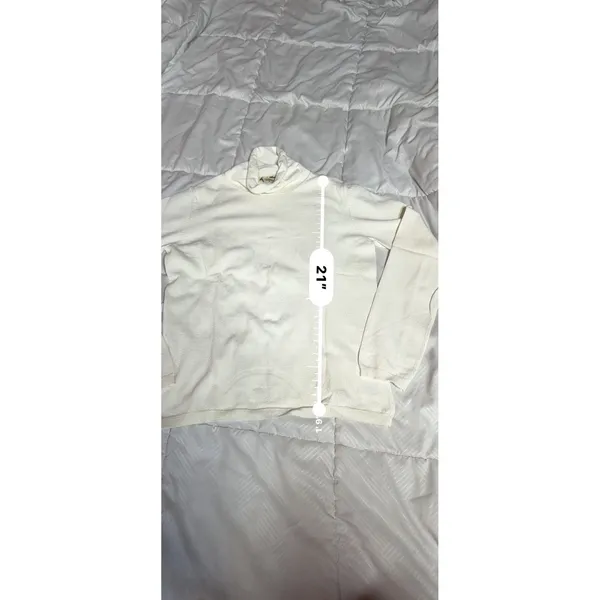 Eddie Bauer Women's‎ Turtleneck Cream Size S A1-0038 - Image 5