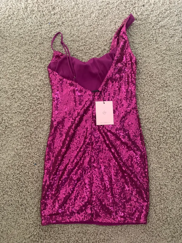 Hello Molly Purple/Pink Mini Dress - Image 3