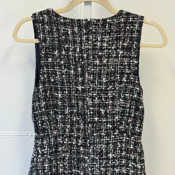 Storets Tweed Skort Romper Gold Button Double Breasted Sleeveless Pinafore Dress - Image 5