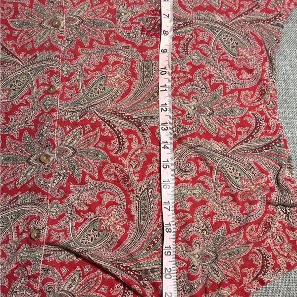 Lauren Ralph Lauren Paisley Red unisex pajama XL - Image 5