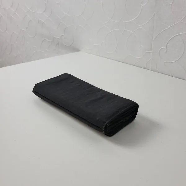 Kipling Teddi Womens Wallet Black Metallic Snap Checkbook Organizer Clutch Nylon - Image 2